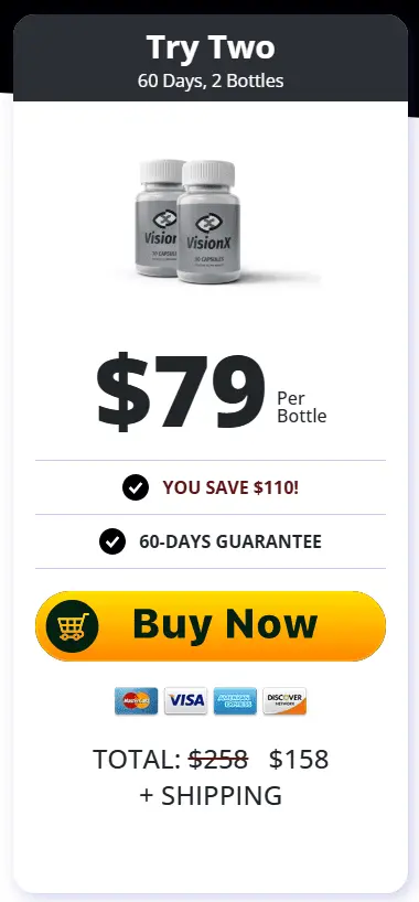 visionx 2 bottles price